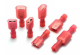 Terminal Macho Plano Roja Aislada Total .250 Tca156 P