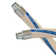 Manguera Sanitaria Whiteflexwing crimpada con férulas inoxidable de 1 1/2