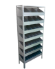 Anaquel organizador de 7 niveles con divisiones por nivel 30 x 85 x 200 cm