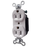 Receptaculo Duplex Entrada Recta 2P 3H Nema 5 15R Blanco Wiring Devices