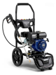 Hidrolavadora a Gasolina Potencia de 2600W con  Motor de 7.0 Caballos de Fuerza y Frecuencia de  3400 RPM Bomba de Aluminio Fácil Transporte