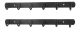 Perchero Pared,Perchero De Acero Inoxidable Negro 2 Unidades,6 Ganchos De Pared,Con Tornillos,Se Puede Colgar En Puertas, Baños, Cocinas, Dormitorios.Adecuado Para Abrigos, Sombreros, Ropa