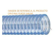 manguera grado FDA anillada PVC de 1 1/2 x 50 mt          