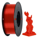 Filamento para impresora, Filamento PETG de  1.75mm, Precisión Dimensional +/- 0,02 mm, 1KG  PETG Rojo