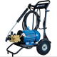 Hidrolavadora Comet de 7.5 hp 1750 rpm trifasica con 10 mt de manguera, lanza de 90 cm con boquilla variable, sistema de paro automatico, chasis con ruedas imponchables y 20 mt de cable electrico uso rudo 4 x 10