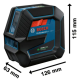 Nivel Láser Bosch Gcl 2-50 G Líneas Puntos Verde Ip64 Pisos              