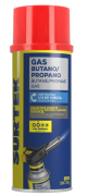 Lata de gas butano/propano con válvula 1/4 de vuelta 220 g