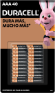  PAQUETE DE PILAS AAA DURACELL 40 PIEZAS  