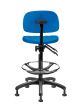 Silla De Produccion Estrella De 5 Puntas En Poliamida Y Con Rodajas Tipo Dual. Elevación: Por Medio De Pistón Neumático Que Permite Ajustar La Altura Del Asiento.