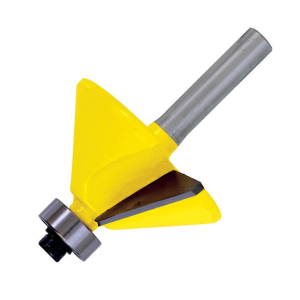 Broca para router de acero chaflán con balero 1-1/4" zanco de 1/4"