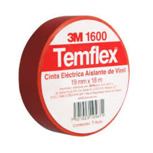 Cinta Temflex Rojo 3M