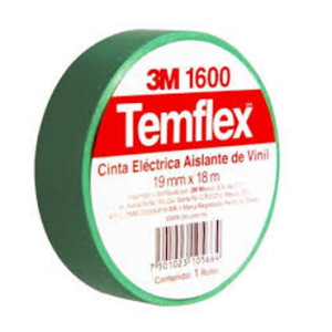 Cinta Temflex Verde 3M