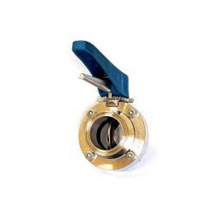 Valvula Mariposa Clamp De 2 1/2" Maneral Plastico