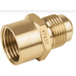 Niple Campana 1/4 Macho Flare Sae45 3/8 Hembra Npt Bronce