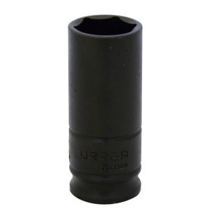 Dado de impacto largo cuadro de 3/8", 6 puntas, en pulgadas, 9/16"