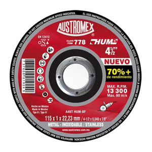 Disco De Corte Metal 41/2"