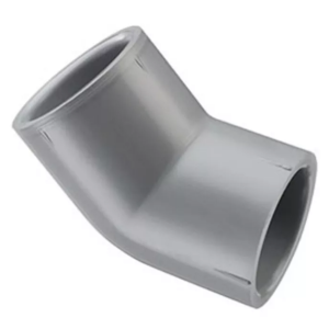 Codo Pvc Hidraulico Cementar C/80 De 1 1/2 Pulg X 45°