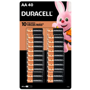 PAQUETE DE PILA AA DURACELL 40 PILAS