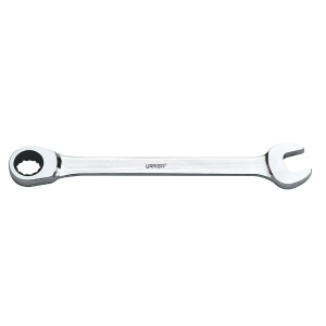 Llave combinada pulido espejode matraca en pulgadas, 12 puntas, 1/4"