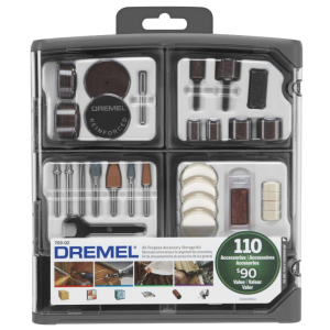 Dremel Juego de accesorios multipropósito para  herramienta giratoria, 110 piezas, 709-02