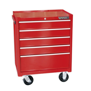 Gabinete móvil con 5 gavetas color rojo 27" serie I                