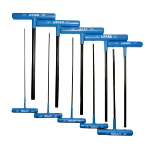 Juego de llaves hexagonales tipo "T" ergonómicas, métricas, 10 piezas en blíster