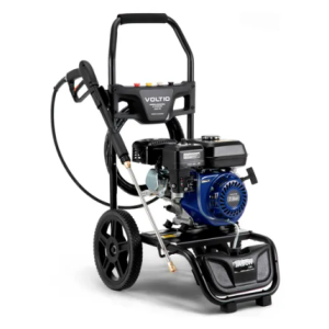 Hidrolavadora a Gasolina Potencia de 2600W con  Motor de 7.0 Caballos de Fuerza y Frecuencia de  3400 RPM Bomba de Aluminio Fácil Transporte