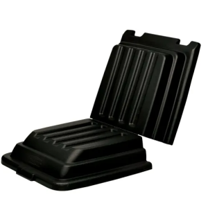 Tapa de domo para carro volcador negro 3/4 cyd Rubbermaid      