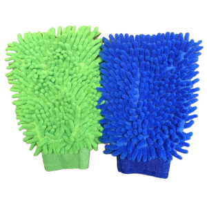 Paquete de 2 Manoplas de limpieza y lavado de coches, guantes de microfibra para el hogar, lavado y limpieza más rápido