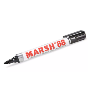 Marsh® 88 Marcadores Industriales Varios Colores (CAJA CON 12 PIEZAS)