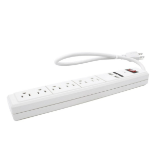 Multicontacto de barra 6 entradas 2 USB