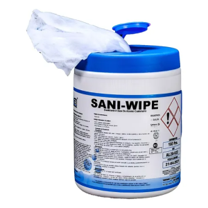 Toallitas Desinfectantes Saniwipe Bote 160 toallas (Venta mínima caja con 12 botes) 