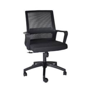 Silla Sling OHE 94 PLUS Base: estrella de 5 puntas en poliamida, rodajas tipo dual. Elevación: por medio de pistón neumático que permite ajustar la altura del asiento. Mecanismo: plato de acero reforzado con sistema de reclinación y palanca de bloqueo