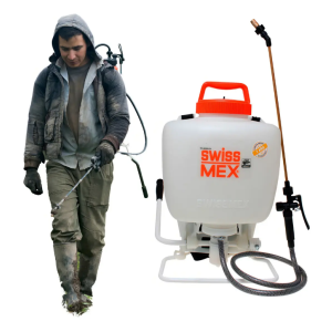 Swissmex Bomba Fumigadora Manual Bomba Para Fumigar Mochila Color Blanco 15L 