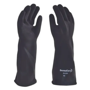 Guante Negro De 45cm Resistente A Quimicos Dermacare 56-450              