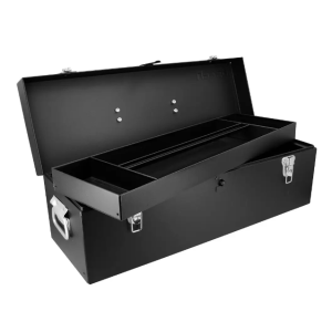 Caja portaherramientas metálica color negro 25" x 8" x 9"