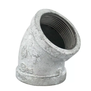 Codo Roscado 150 Lbs 45° 1/2" Galvanizado Na