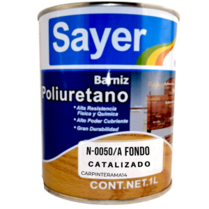 Fondo De Poliuretano Marca Sayer 1Lt Con Catalizador