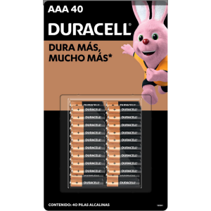  PAQUETE DE PILAS AAA DURACELL 40 PIEZAS  