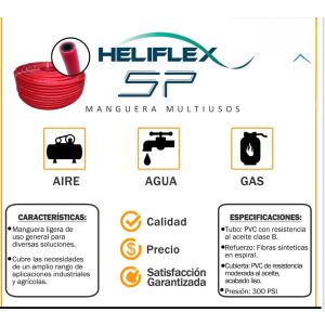 Rollo de manguera HELIFLEX de 1/4 (Rollo de 100 metros)