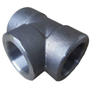 Tee Acero Al Carbon Roscada C80 De 1 1/2"