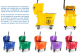 CUBETA EXPRIMIDORA 36 LT (Carro para trapeador)  Varios colores                                                                                                                                                                                               